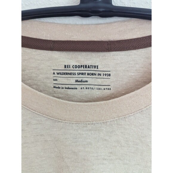 New REI Co-Op Shirt Bundle (2) Tan Purple Outdoors Active Men's Medium NWT - Picture 3 of 14